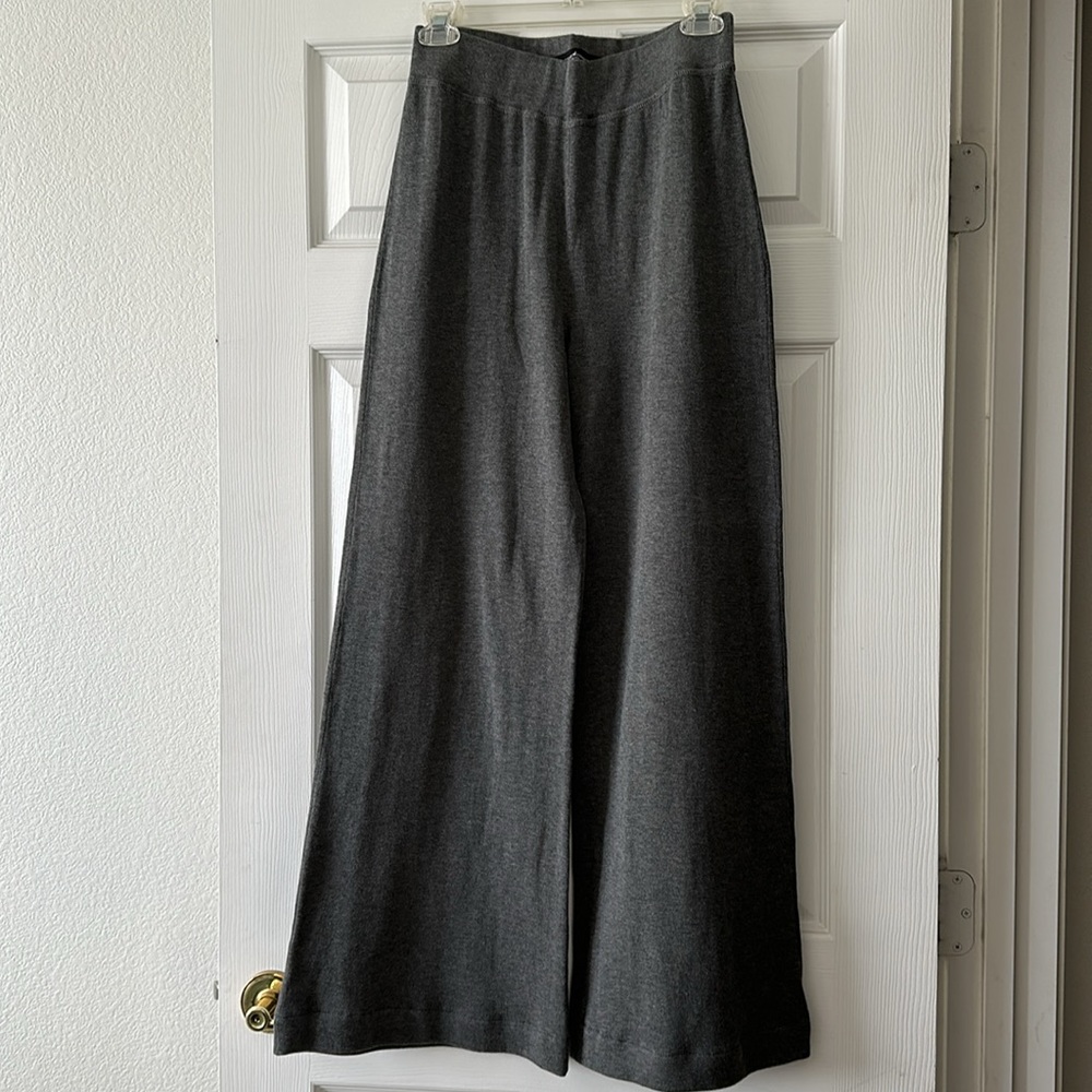 Peruvian Connection Charcoal Wide Leg Cotton Pant… - image 4